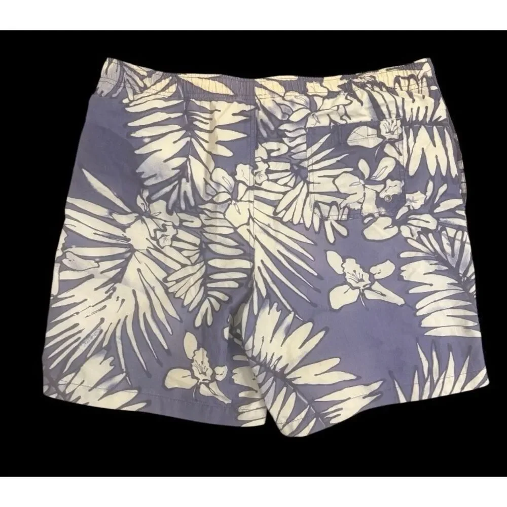 Polo Sport Men’s Swim Trunks Large Drawstring Liner Tropical Print Beach